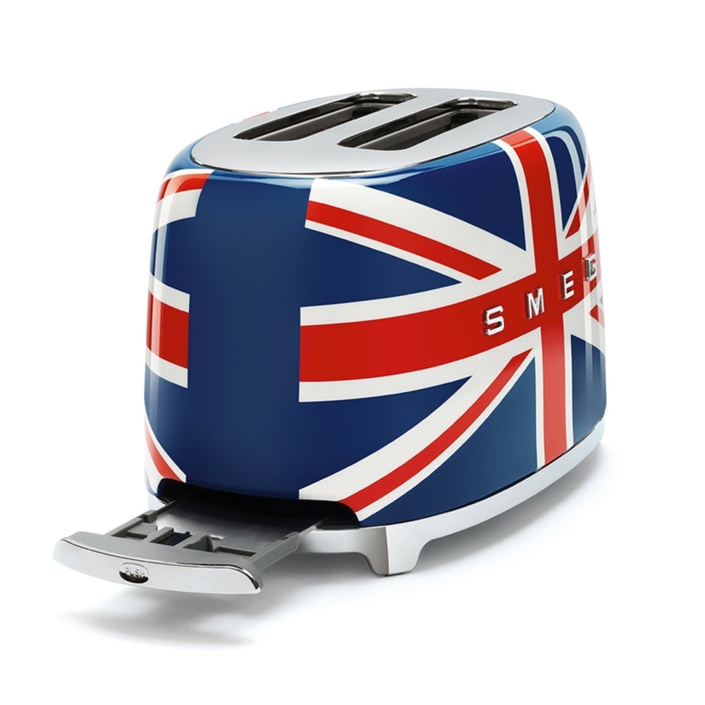 NIB SMEG Union Jack 2-Slice Toaster - Red, White, and Blue - Picture 2 of 8